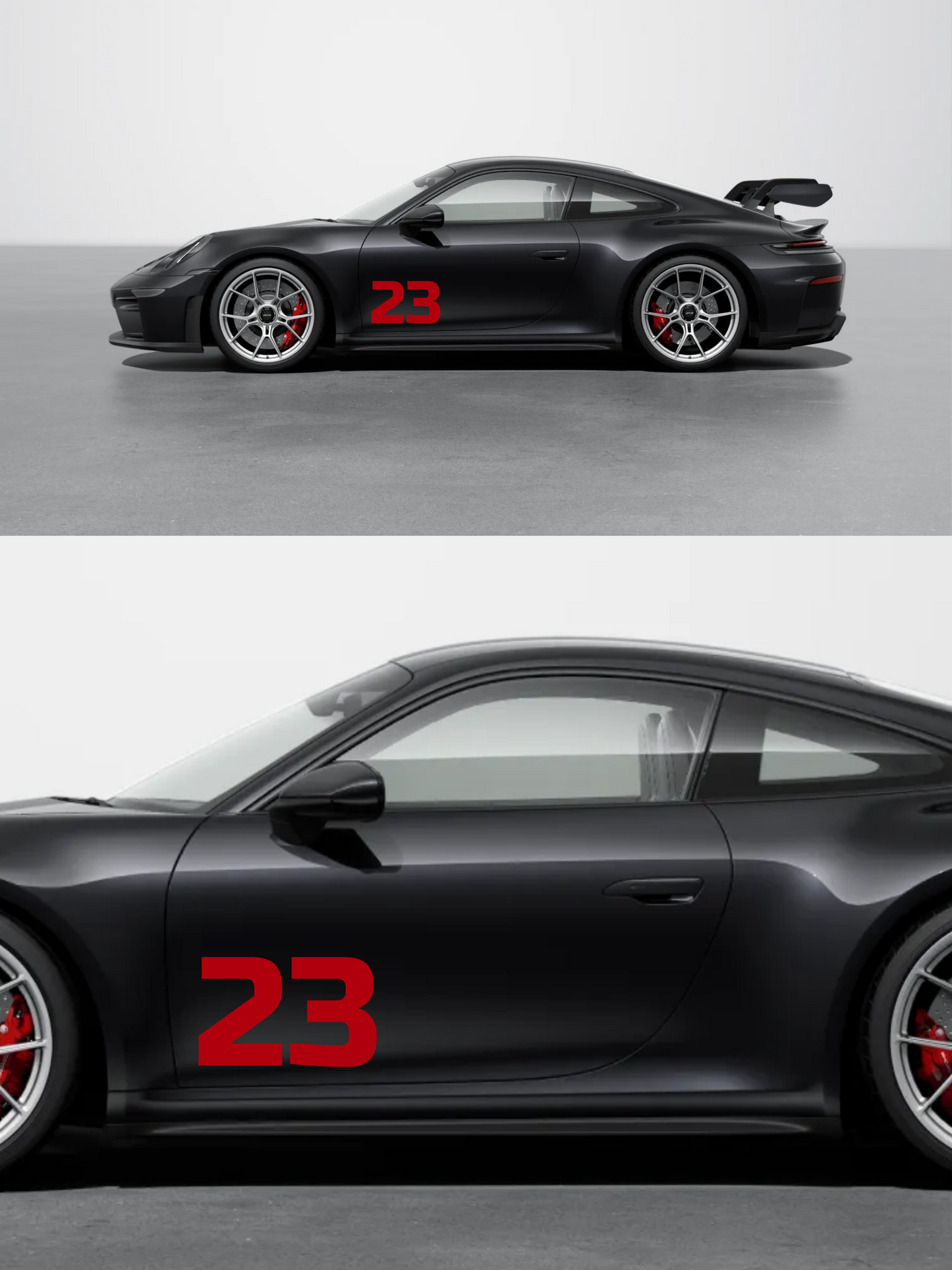 Single Color Custom Race Numbers