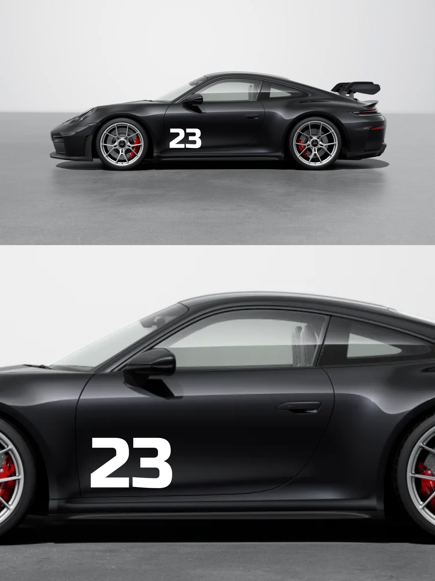 Single Color Custom Race Numbers