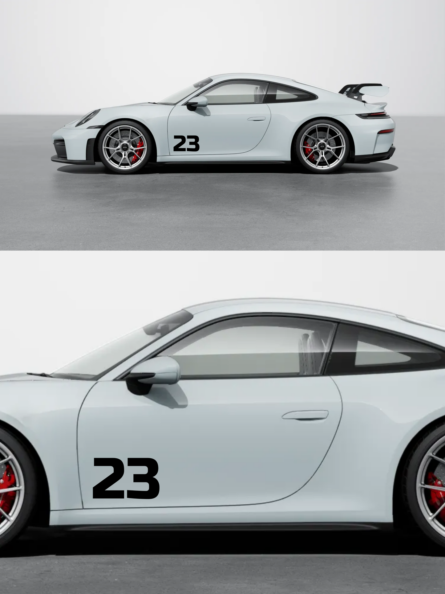 Single Color Custom Race Numbers